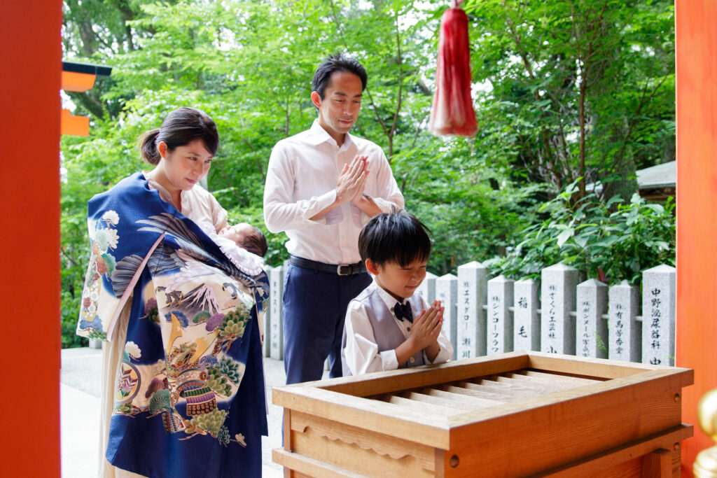 生田神社でお宮参り